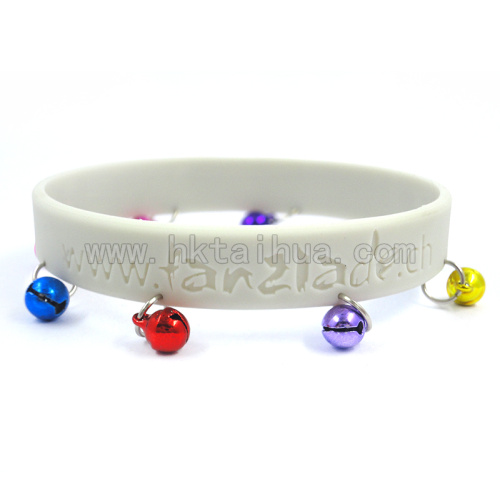 silicone bracelet with bell