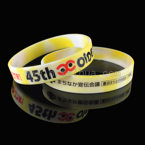 printed silicone bracelet